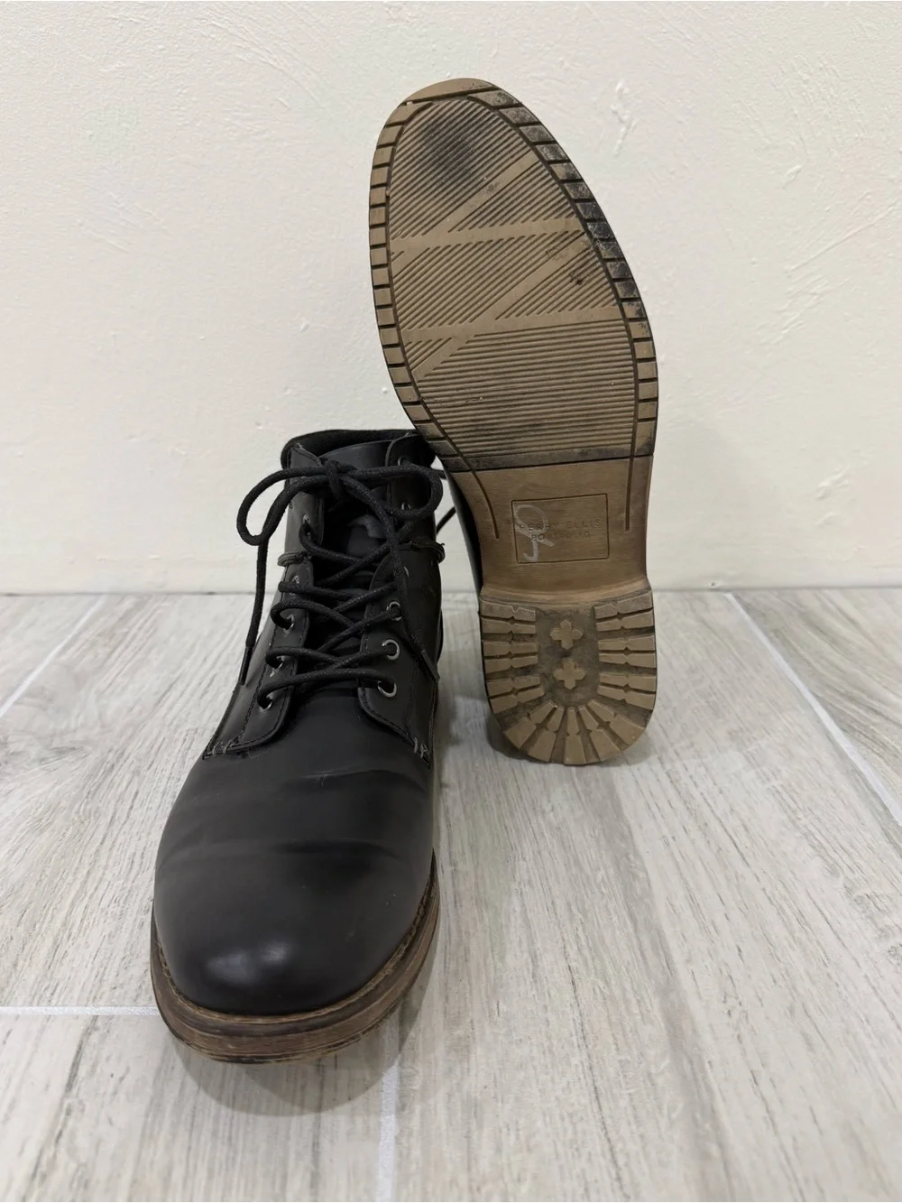 Goodfellow & Co Brewer Black Chukka Lace-Up Boots